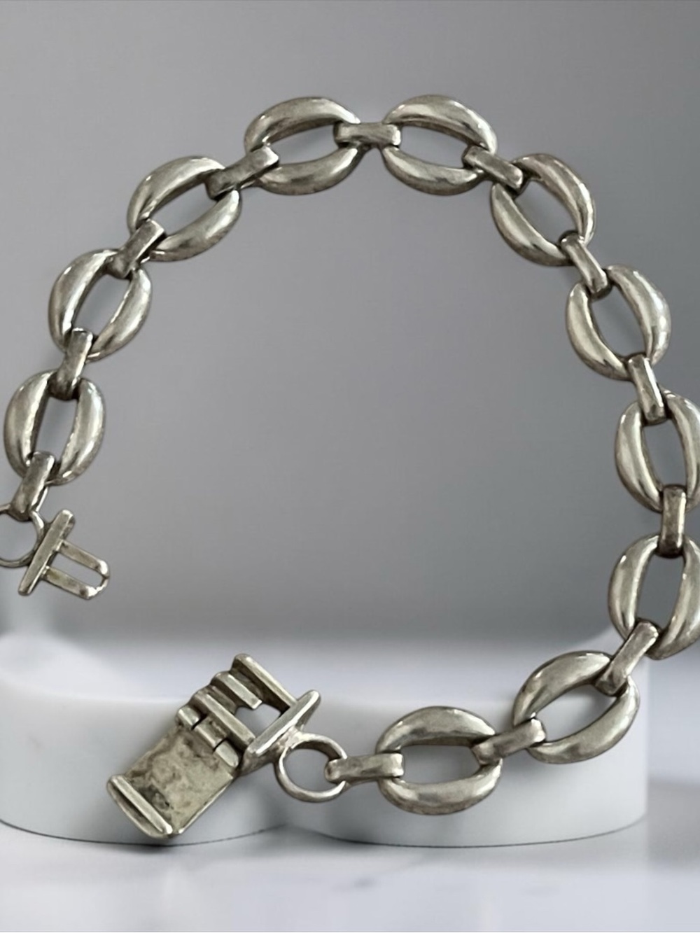 Vintage Sterling Silver Link Bracelet